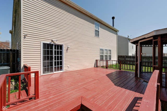 10597 Cyrus Dr, Indianapolis, IN 46231 - deck featuring central AC unit