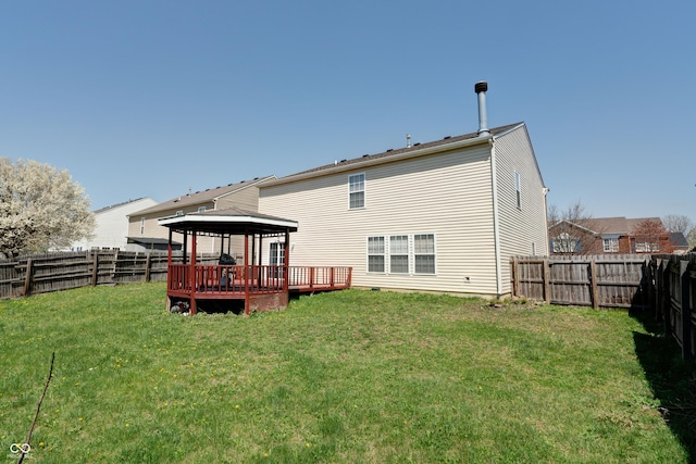 10597 Cyrus Dr, Indianapolis, IN 46231 - rear view of property featuring a gazebo