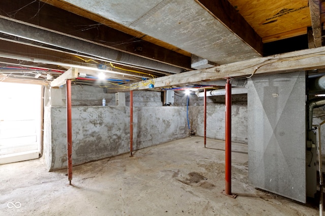 67 S 9th Ave, Beech Grove, IN 46107 - below grade area with heating unit