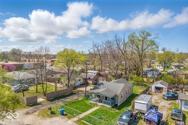 3346 S Lockburn St, Indianapolis, IN 46221 - drone / aerial view with a residential view
