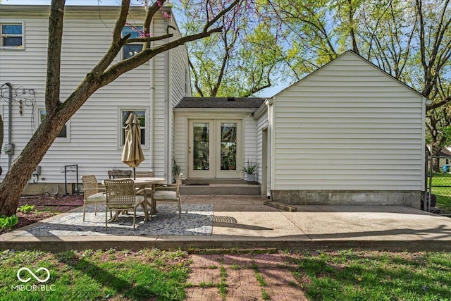 2204 Pamela Dr, Indianapolis, IN 46220 - back of house with a patio and french doors