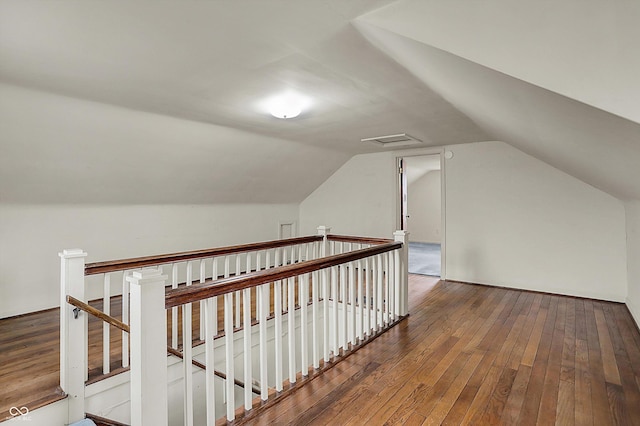 1194 S Faculty Dr, Indianapolis, IN 46241 - additional living space featuring visible vents, wood-type flooring, and lofted ceiling