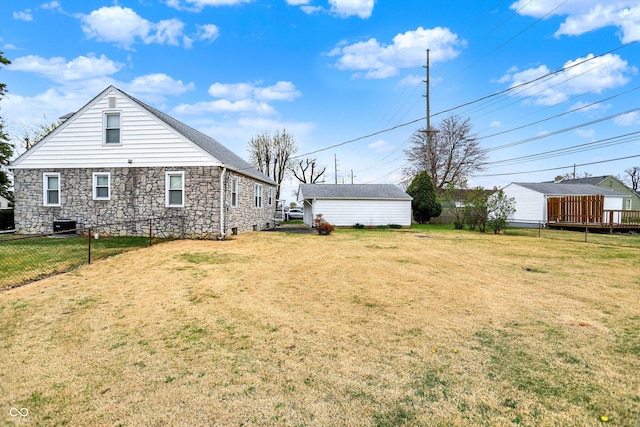 1194 S Faculty Dr, Indianapolis, IN 46241 - view of yard featuring fence