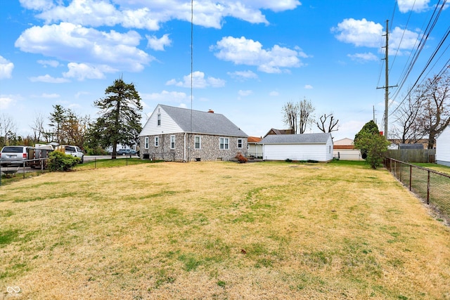 1194 S Faculty Dr, Indianapolis, IN 46241 - view of yard with a fenced backyard