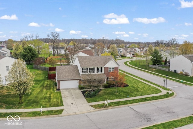 5817 Thompson Park Blvd, Indianapolis, IN 46237 - bird's eye view with a residential view