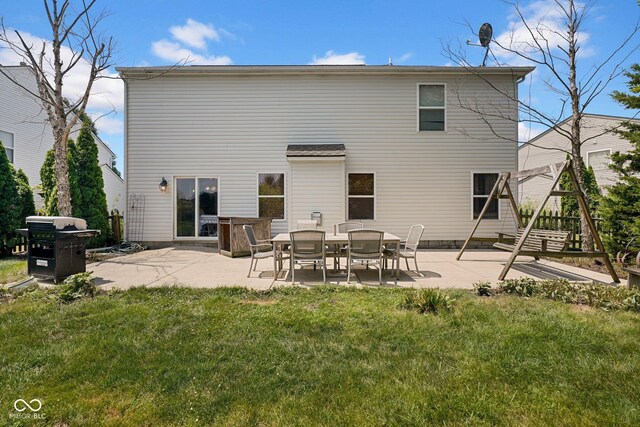 1280 Summer Ridge Ln, Brownsburg, IN 46112 - rear view of property featuring a patio area and a lawn