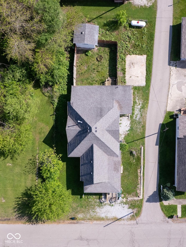 212 W Burnside Ave, Fairland, IN 46126 - aerial view of property and surrounding area