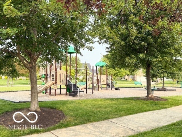 11648 Stickney Ct, Fishers, IN 46037 - community jungle gym featuring a yard