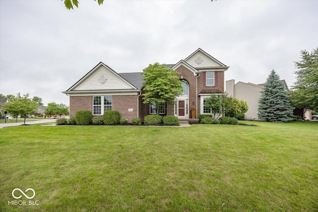 11648 Stickney Ct, Fishers, IN 46037 - traditional-style home with brick siding and a front lawn