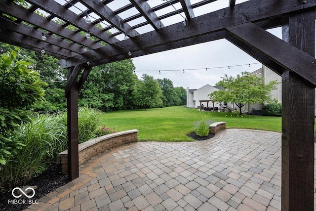 11648 Stickney Ct, Fishers, IN 46037 - view of patio / terrace with a pergola