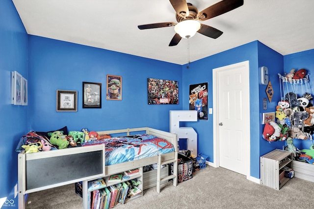 950 Redwood Dr, Franklin, IN 46131 - bedroom featuring carpet floors and ceiling fan