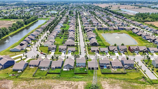 950 Redwood Dr, Franklin, IN 46131 - aerial perspective of suburban area featuring a nearby body of water