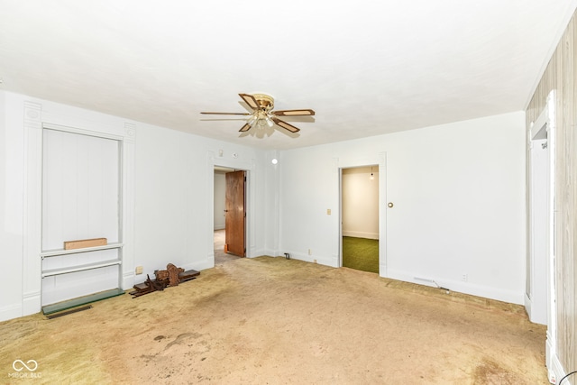 2001 S I St, Elwood, IN 46036 - interior space featuring carpet flooring, baseboards, and ceiling fan