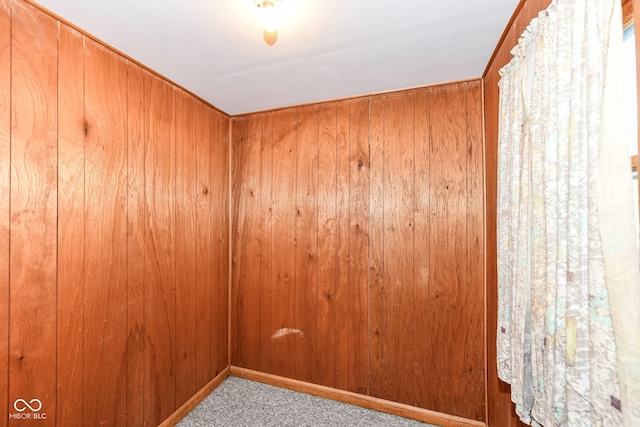 2001 S I St, Elwood, IN 46036 - carpeted empty room featuring wood walls