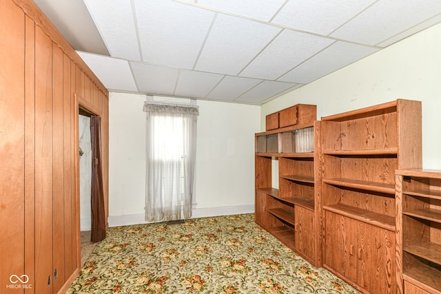 2001 S I St, Elwood, IN 46036 - interior space featuring baseboards and a drop ceiling