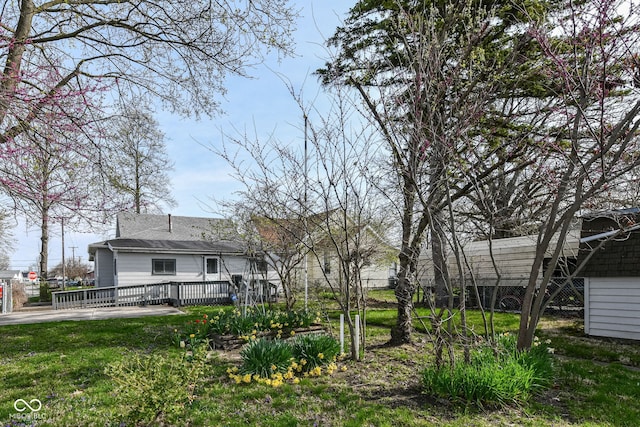 2001 S I St, Elwood, IN 46036 - view of yard featuring fence and a deck