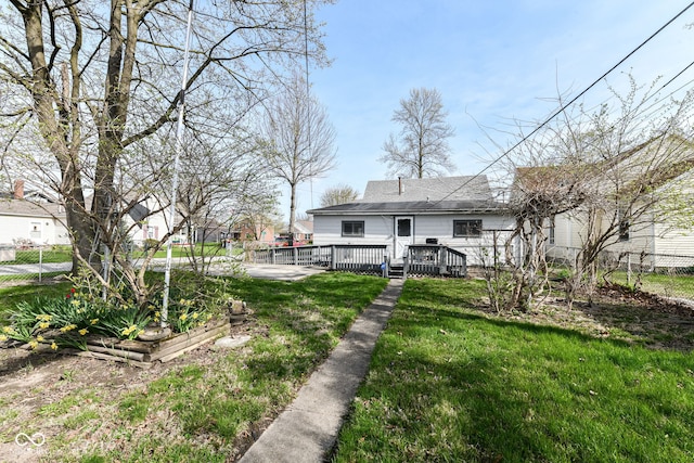 2001 S I St, Elwood, IN 46036 - view of yard with fence and a deck