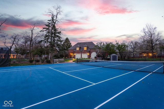 290 Breakwater Dr, Fishers, IN 46037 - view of tennis court featuring fence