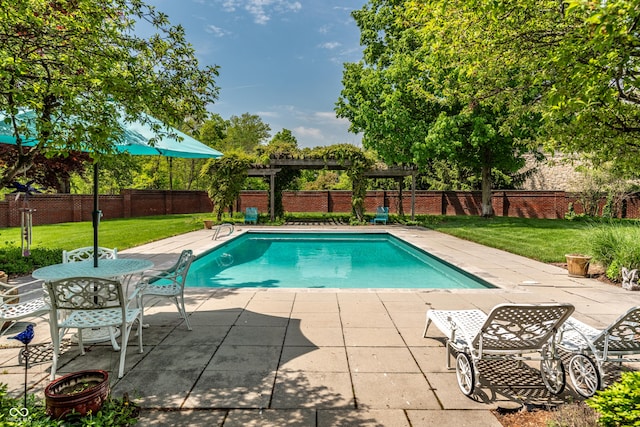 290 Breakwater Dr, Fishers, IN 46037 - view of pool featuring a pergola and a patio area