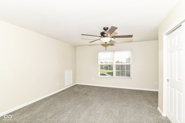 6479 Enclave Blvd, Greenwood, IN 46143 - carpeted spare room featuring ceiling fan and baseboards