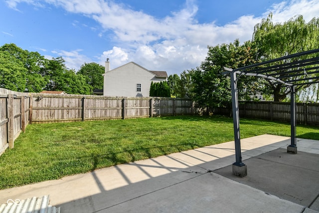 6479 Enclave Blvd, Greenwood, IN 46143 - view of yard featuring a pergola and a patio area