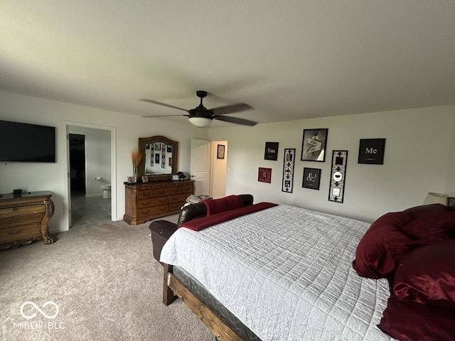 1573 Vera Blvd, Danville, IN 46122 - bedroom with a ceiling fan and carpet floors