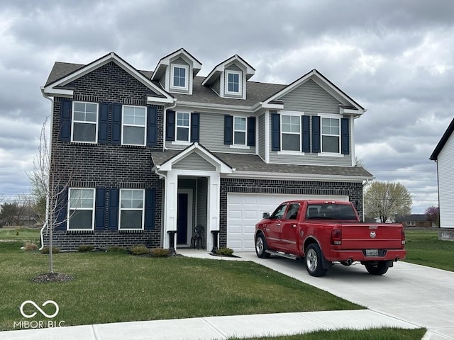 1573 Vera Blvd, Danville, IN 46122 - view of front of property featuring a front yard, a garage, and concrete driveway