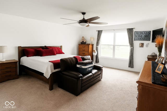 1573 Vera Blvd, Danville, IN 46122 - bedroom featuring light colored carpet and a ceiling fan