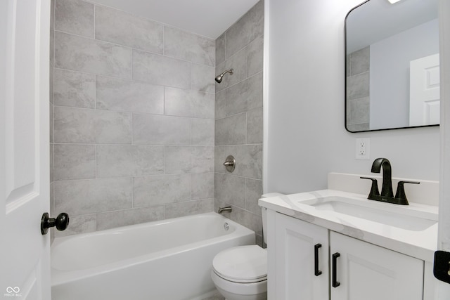 1125 N Colorado Ave, Indianapolis, IN 46201 - full bath featuring shower / bathing tub combination, toilet, and vanity