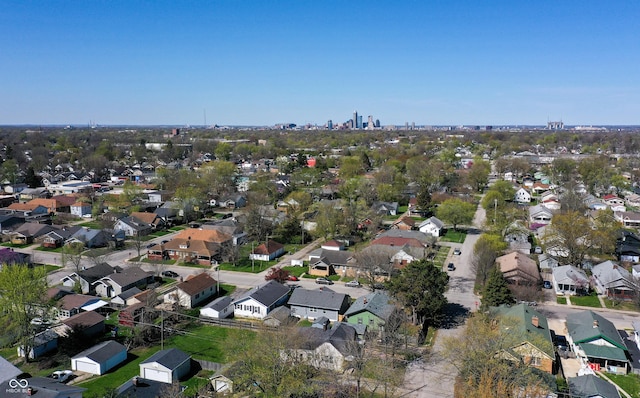 1125 N Colorado Ave, Indianapolis, IN 46201 - bird's eye view with a residential view