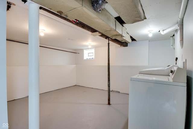 1125 N Colorado Ave, Indianapolis, IN 46201 - basement with separate washer and dryer