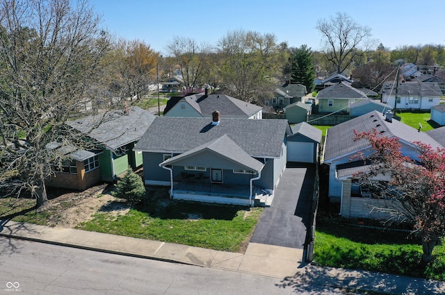 1125 N Colorado Ave, Indianapolis, IN 46201 - birds eye view of property featuring a residential view