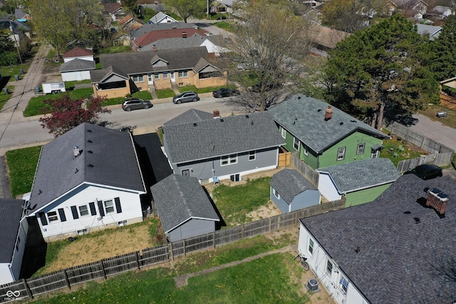 1125 N Colorado Ave, Indianapolis, IN 46201 - drone / aerial view featuring a residential view
