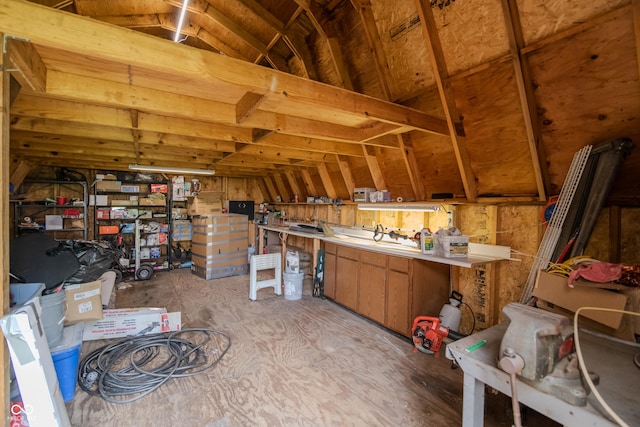 view of storage room