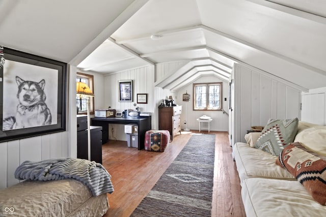 2790 W 50th St, Marion, IN 46953 - bedroom featuring wood finished floors and lofted ceiling