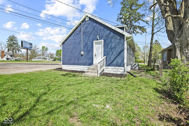 exterior space featuring entry steps