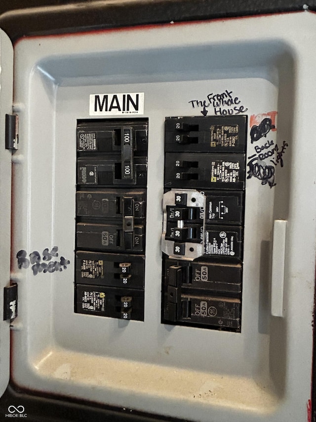 utility room with electric panel