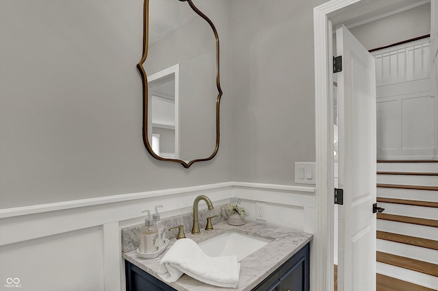 bathroom with vanity