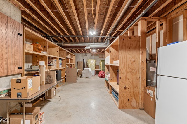 view of storage area