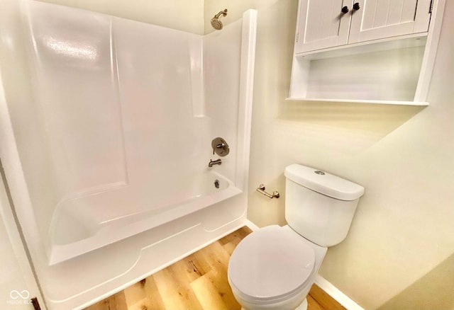 110 Renee Dr, Ellettsville, IN 47429 - bathroom with wood finished floors and bathtub / shower combination
