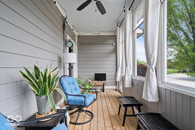7638 Beekman Ter, Zionsville, IN 46077 - sunroom / solarium with ceiling fan