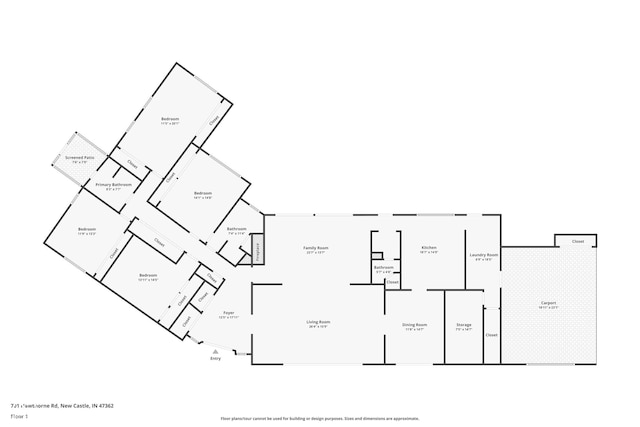 701 Hawthorn Rd, New Castle, IN 47362 - view of property floor plan