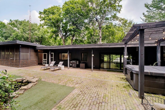701 Hawthorn Rd, New Castle, IN 47362 - rear view of house with a patio area and a pergola