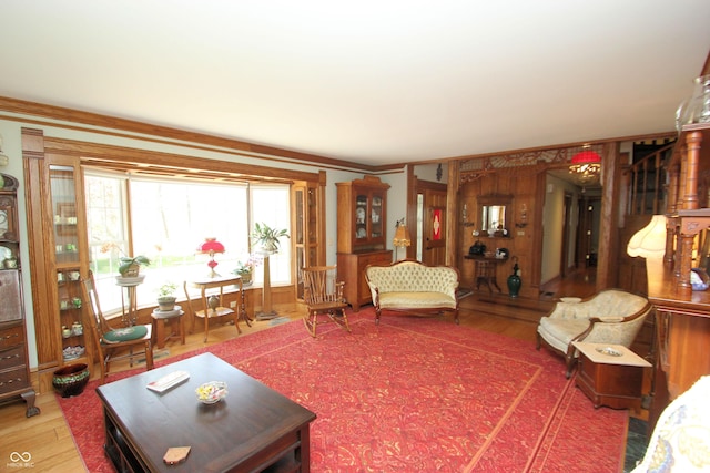 living room featuring wood finished floors