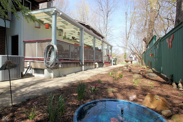view of property exterior with cooling unit