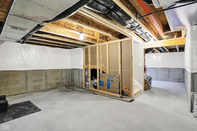 132 Oakhurst Way, Westfield, IN 46074 - view of unfinished below grade area