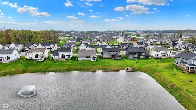 132 Oakhurst Way, Westfield, IN 46074 - birds eye view of property with a residential view and a water view