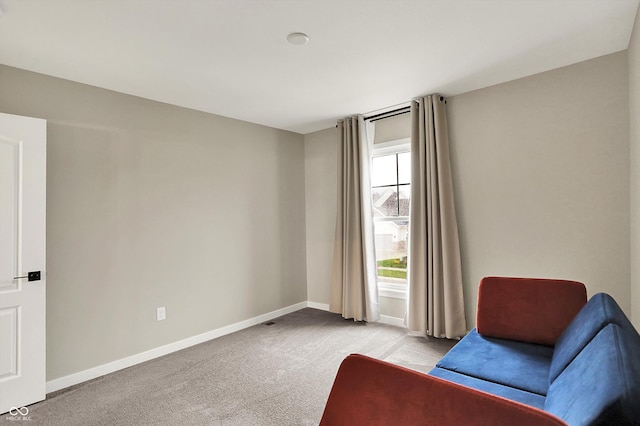 132 Oakhurst Way, Westfield, IN 46074 - sitting room with baseboards and light colored carpet
