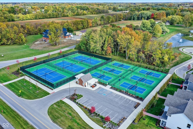 132 Oakhurst Way, Westfield, IN 46074 - aerial view featuring a water view