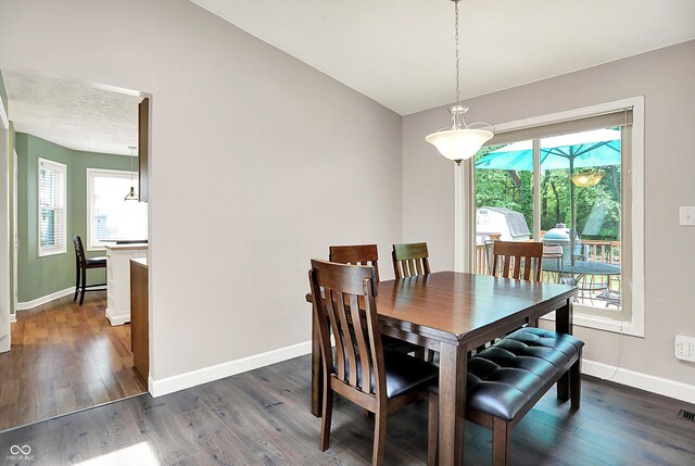 1697 Stacy Lynn Dr, Indianapolis, IN 46231 - dining room featuring baseboards, healthy amount of natural light, and wood finished floors